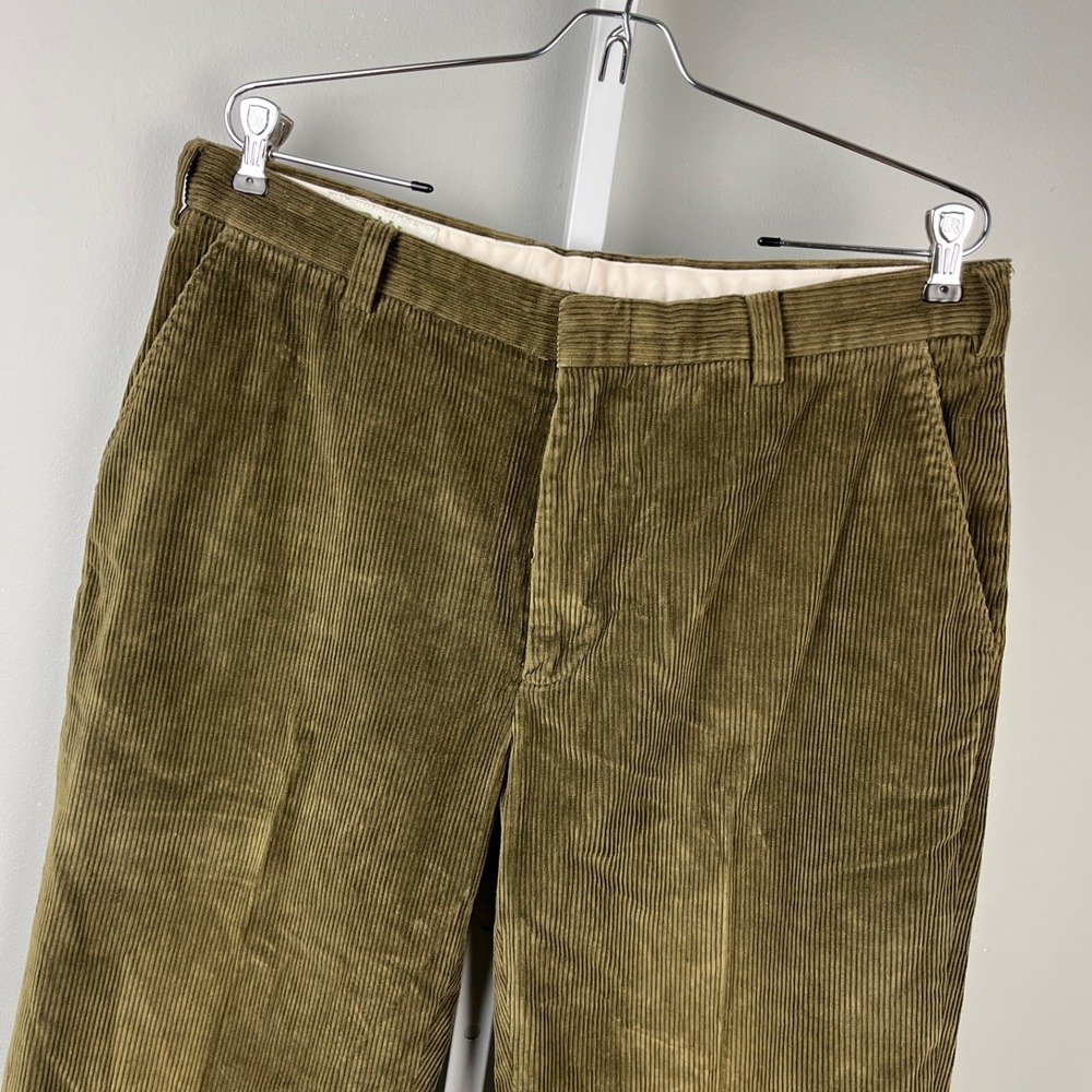 Orvis Mens 36x30 Brown Corduroy Pants Straight Leg Cotton Blend Grunge Preppy